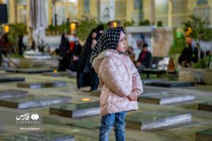 گلزار شهدای کرمان ساعت ۱:۲۰ دقیقه بامداد +عکس