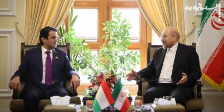 قالیباف با رئیس مجلس ملی تاجیکستان دیدار و گفتگو کرد