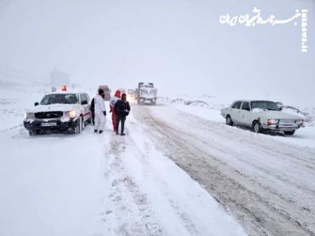 اولین برف سنگین زمستانی در کردستان +فیلم