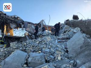 اولین تصاویری از محل اصابت موشک‌های سپاه پاسداران در اربیل 