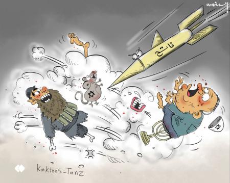 کاریکاتور| تروریست ها در آتش انتقام
