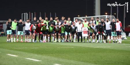 آخرین تمرین تیم ملی فوتبال  پیش از بازی با امارات برگزار شد