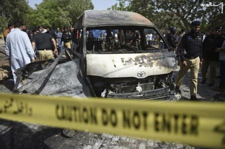 حمله تروریستی به پلیس پاکستان +فیلم