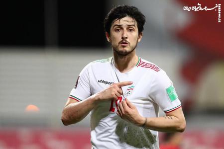 گل اول ایران مقابل قطر با ضربه دیدنی سردار آزمون