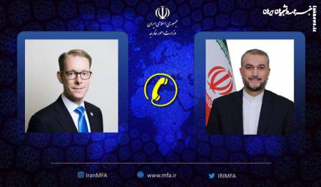وزرای امور خارجه ایران و سوئد با یکدیگر گفت‌وگو کردند