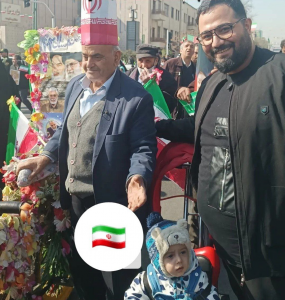 حضور مداحان و چهره‌های سرشناس در راهپیمایی ۲۲ بهمن +عکس