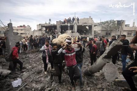 بمباران شدید رفح توسط اشغالگران اسراییلی
