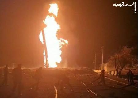 انفجار خط اصلی گاز در بروجن +توضیحات