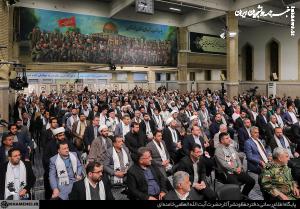 دیدار دست‌اندرکاران دومین کنگره ۲۴ هزار شهید استان خوزستان با رهبر انقلاب +عکس