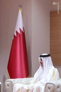 دیدار امیر قطر با رئیسی +عکس