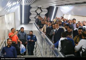 آیین بهره‌برداری از سه ایستگاه جدید متروی تهران +عکس