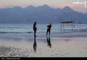 دریاچه پرآب ارومیه +عکس