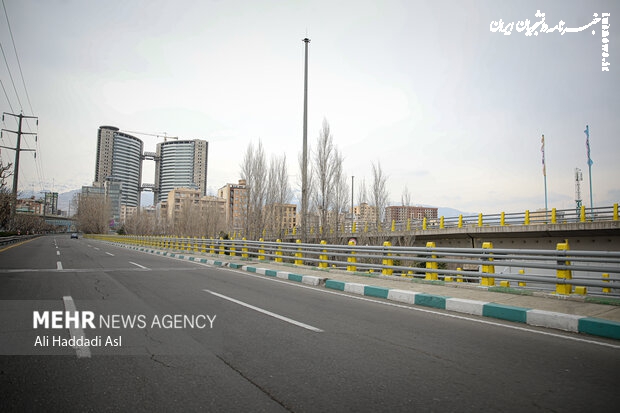 خیابان‌های خلوت پایتخت و احتمال افزایش تصادفات