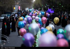جشن تولد امام حسن (ع) در بلوار کشاورز +عکس
