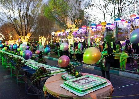 جشن تولد امام حسن (ع) در بلوار کشاورز +عکس