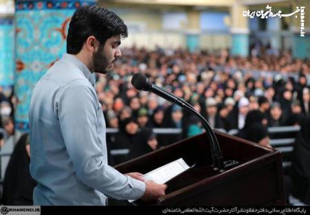 سخنرانی امیرحسین سیدرحیم‌زاده دبیر جنبش عدالت‌خواه دانشجویی در دیدار با رهبر انقلاب +فیلم