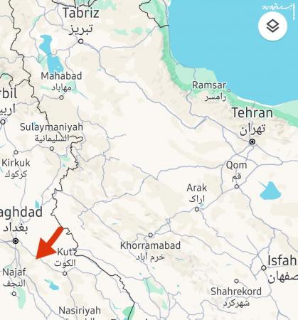 موشک های اسرائیلی قبل از رسیدن به ایران توسط پدافند هوایی ایران در این نقطه از عراق منهدم شدند