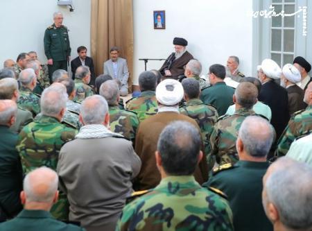 دیدار جمعی از فرماندهان عالی نیروهای مسلح با رهبر معظم انقلاب +عکس