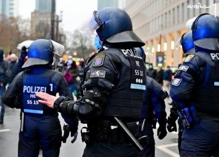 درگیری پلیس آلمان با معترضان به تسلیح اسرائیل +فیلم