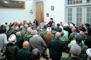Pictures of the meeting of the leader of the revolution with the commanders of the armed forces