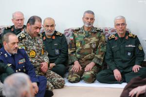 Pictures of the meeting of the leader of the revolution with the commanders of the armed forces