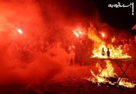  فیلم/معترضان مقابل اقامتگاه نتانیاهو آتش به پا کردند