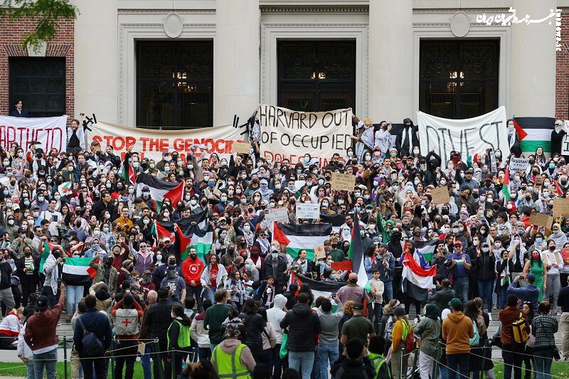 وضعیت دانشگاه‌ها در آمریکا/ حمایت تمام قد دانشجویان از فلسطین در برابر رژیم صهیونیستی