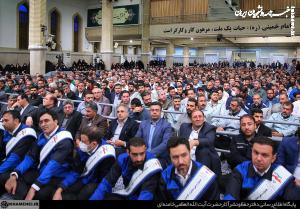 گزارش تصویری/ دیدار کارگران با رهبر انقلاب