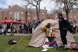 اعتراض دانشجویان آمریکایی به جنایات در غزه +عکس