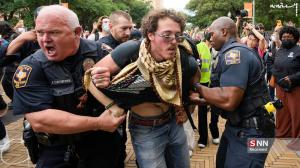 اعتراض دانشجویان آمریکایی به جنایات در غزه +عکس