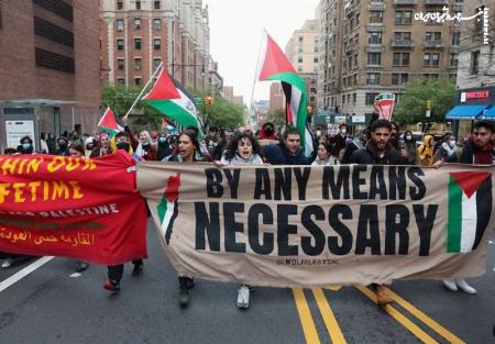 سرکوب اعتراضات در حمایت از فلسطین در آمریکا