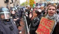  لحظه حمله پلیس به تحصن‌کنندگان در دانشگاه واشنگتن +فیلم