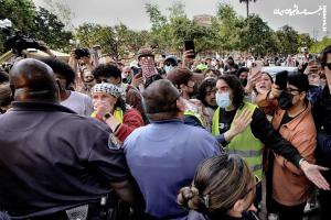 گزارش تصویری|  اعتراضات دانشجویی  در دانشگاه کلمبیا