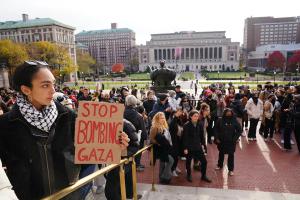 گزارش تصویری|  اعتراضات دانشجویی  در دانشگاه کلمبیا