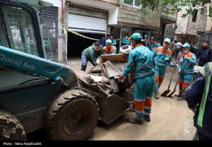  خسارات سیل در محله سیدی مشهد 