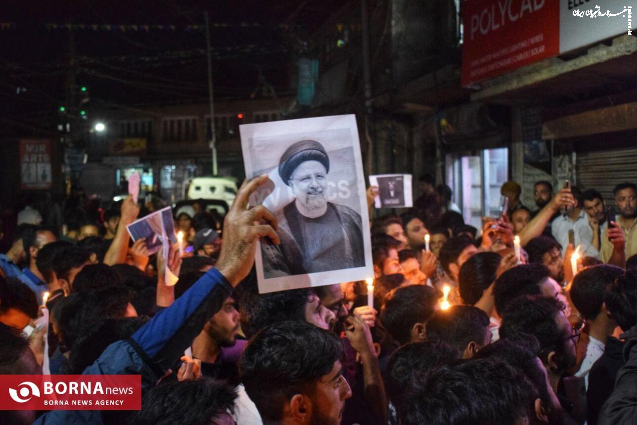 اشک‌های مردم کشمیر پاکستان در سوگ رئیس جمهور ایران +عکس