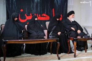 Images of Imam Khamenei's meeting with President Raisi's family