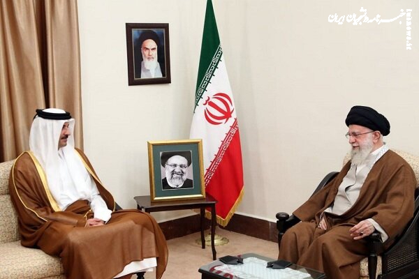 The leader of Iran received the heads of countries who came to bury President Raisi