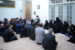 Images of Imam Khamenei's meeting with the family of Martyr Raisi