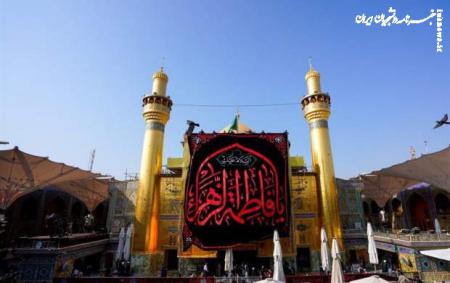حرم امیرالمومنین سیاه‌پوش شد +فیلم