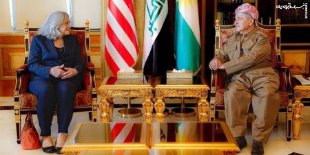 حمایت سفیر آمریکا از سفر بارزانی به بغداد