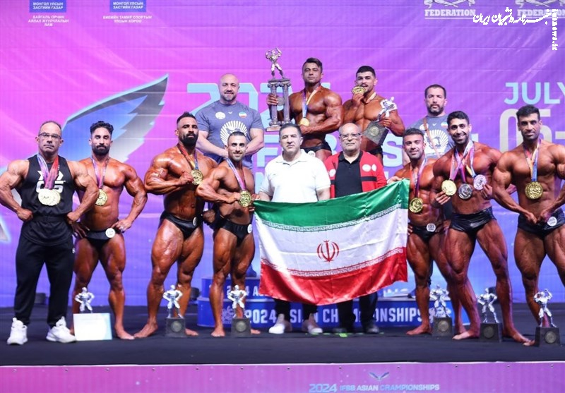 ۱۷ مدال برای ایران در روز نخست پرورش اندام قهرمانی آسیا