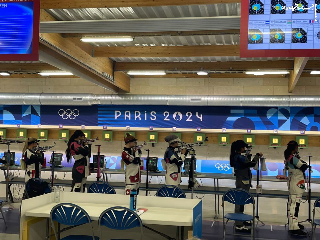 المپیک پاریس؛ رکوردشکنی چهل امیرانی و امینی در تفنگ ۱۰ متر