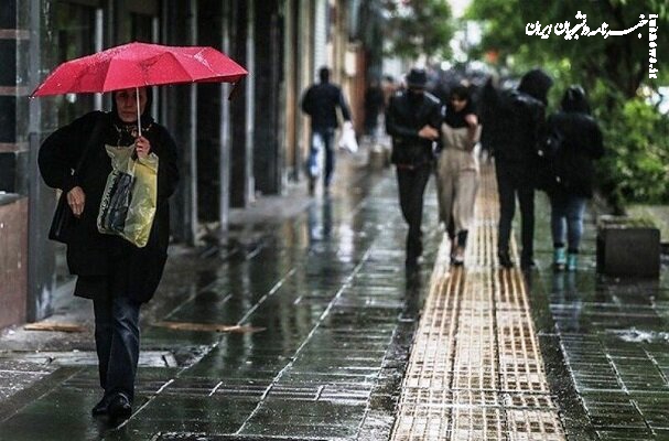 هوای بارانی وسط تابستان در ۱۲ استان
