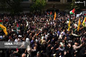 مراسم تشییع شهید اسماعیل هنیه در تهران +عکس