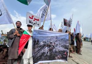 تجمع ضد صهیونیستی مردم کابل در واکنش به شهادت «اسماعیل هنیه» +عکس