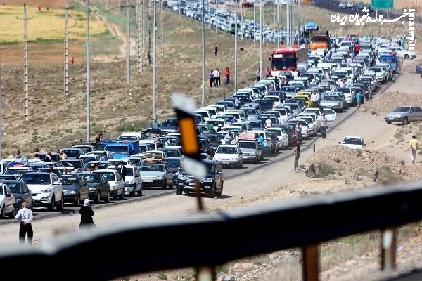 ترافیک سنگین در آزادراه تهران شمال