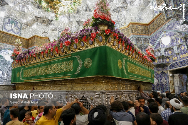  مراسم جشن میلاد امام حسن عسکری (ع) در حرم بانوی کرامت