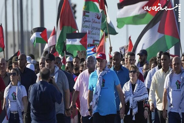  حرکت نمادین رئیس جمهور کوبا در حمایت از فلسطین خبرساز شد