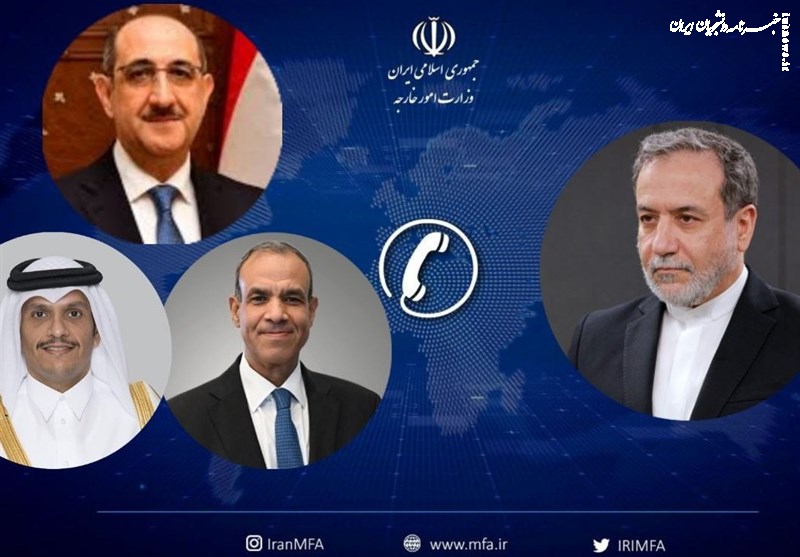  رایزنی وزرای خارجه قطر، سوریه و مصر با عراقچی 